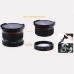 K&F CONCEPT 58mm Fisheye Lens 0.35X HD Wide Angle with Macro Close Up