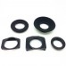 5 in 1 Rubber Viewfinder Eye cup Eyepiece Set 