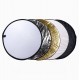 5 in 1 Foldable Flash Light Reflector for Portraits 60cm
