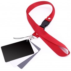 Digital Camera 3 In 1 Pocket-Size White Black Grey Balance Cards Neck Strap